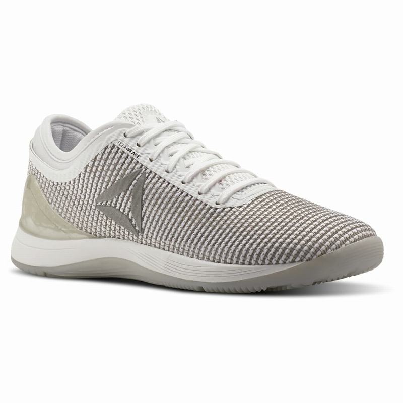 Tenisi Reebok Crossfit Nano 8 Flexweave Dama Albi/Gri/Argintii/Rosii Romania FQ3747WC